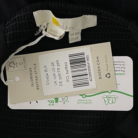 New Boden Tie Detail Jersey Maxi Dress with Pockets Women's Size 6 - Picture 3 of 12